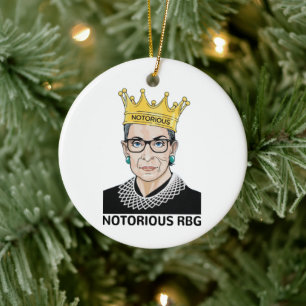 Adorno De Cerámica RBG BLACK - Ruth Bader Ginsburg