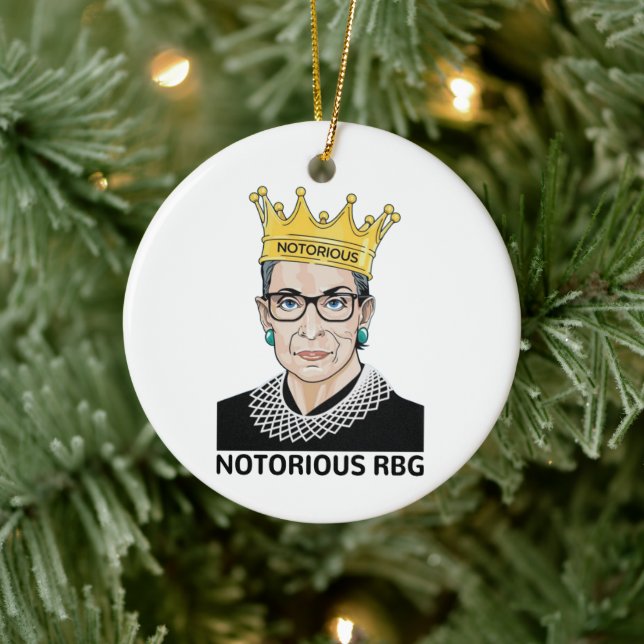 Adorno De Cerámica RBG BLACK - Ruth Bader Ginsburg (Árbol)