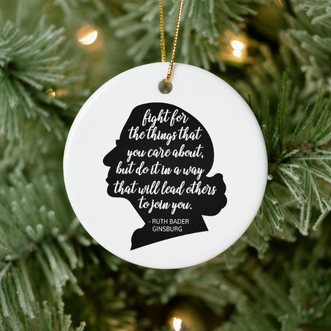 Adorno De Cerámica RBG Quotes, Ginsburg Quote, Ruth Bader Ginsburg (Árbol)