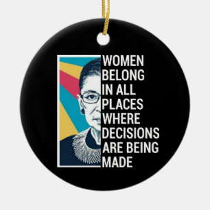Adorno De Cerámica Rbg Quotes, Ruth Bader Ginsburg Quote