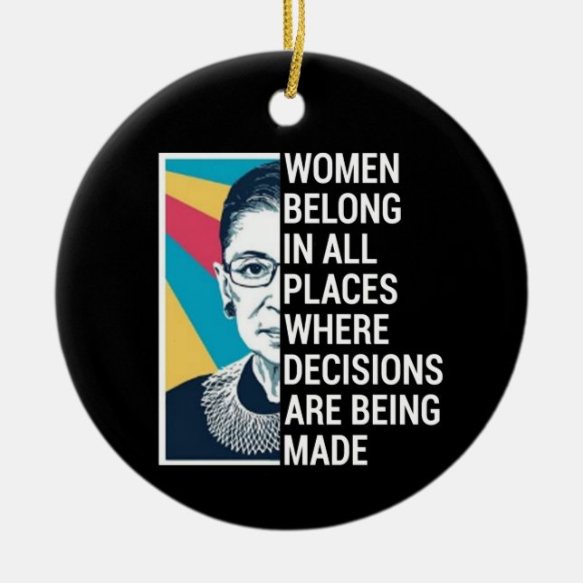 Adorno De Cerámica Rbg Quotes, Ruth Bader Ginsburg Quote (Frente)