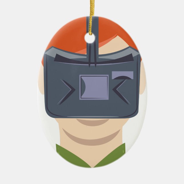 Adorno De Cerámica Realidad virtual (Frente)