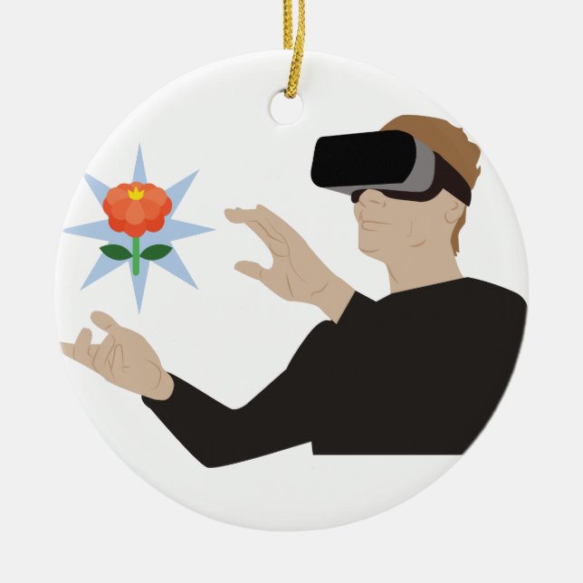 Adorno De Cerámica Realidad virtual (Frente)