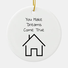 Adorno De Cerámica Realtor Gracias A Tu Regalo Personalizado