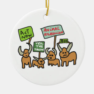 Adorno De Cerámica Rebelión animal