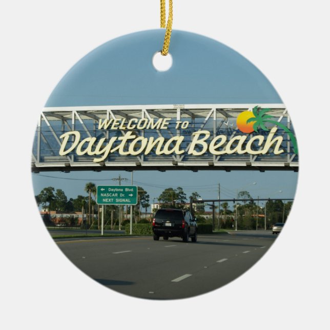 Adorno De Cerámica Recepción a Daytona Beach (Frente)