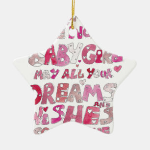 Adorno De Cerámica Recepción a la niña del mundo