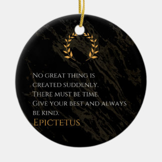 Adorno De Cerámica Receta para la grandeza de Epictetus