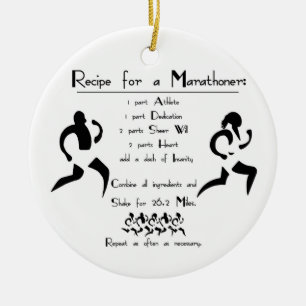 Adorno De Cerámica Receta para un Marathoner