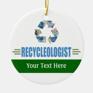 Adorno De Cerámica Reciclaje humorístico