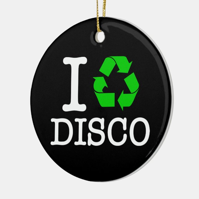 Adorno De Cerámica Reciclar Disco (Izquierda)
