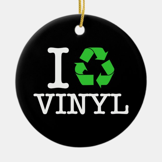 Adorno De Cerámica Reciclar vinilo (Frente)