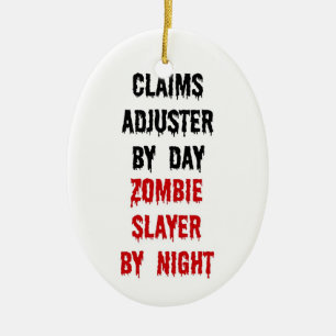 Adorno De Cerámica Reclamaciones Ajuster Zombie Slayer
