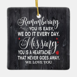 Adorno De Cerámica Recordando su cita conmemorativa de la foto person