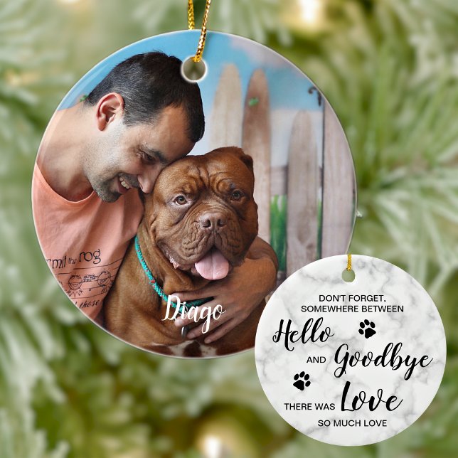 Adorno De Cerámica Recuento de mármol cita Mascota foto de perro en m (Subido por el creador)