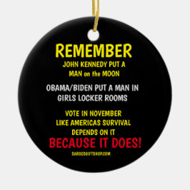 ADORNO DE CERÁMICA RECUERDA VOTAR