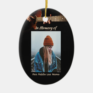 Adorno De Cerámica Recuerdo conmemorativo de música de guitarra 