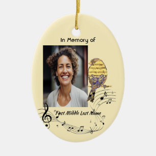 Adorno De Cerámica Recuerdo conmemorativo de música pájaro