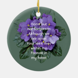 Adorno De Cerámica Recuerdo conmemorativo Violeta Africana