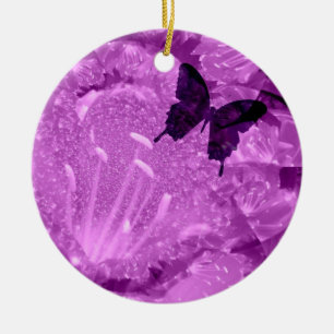 Adorno De Cerámica Recuerdo de Cerámica Floral de Lavanda