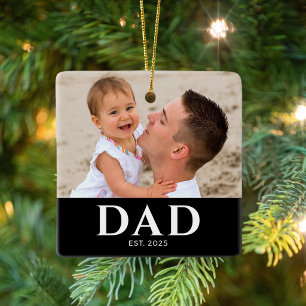 Adorno De Cerámica Recuerdo de foto de papá establecido