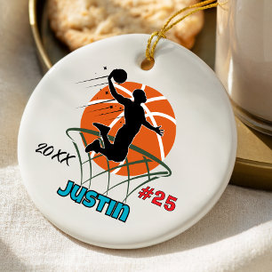 Adorno De Cerámica Recuerdo de jugador de baloncesto deportivo