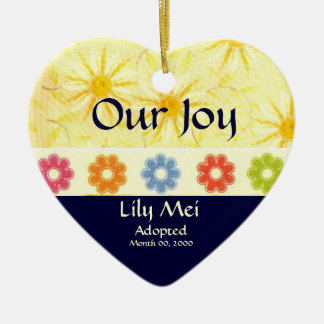Adorno De Cerámica Recuerdo de la invitación de la adopción