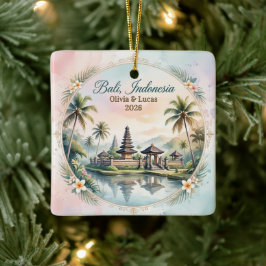 Adorno De Cerámica Recuerdo de luna de miel personalizado Bali Indone