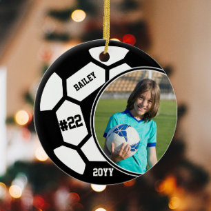 Adorno De Cerámica Recuerdo de nombre número de camiseta de fútbol Fo