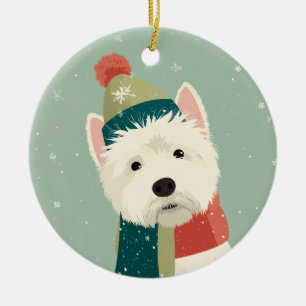 Adorno De Cerámica Recuerdo de vacaciones de Westie
