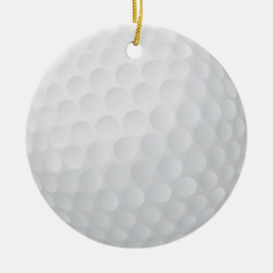 Adorno De Cerámica recuerdo del navidad de la pelota de golf