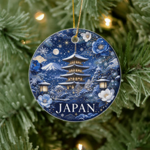 Adorno De Cerámica Recuerdo Escénico de Japón Vacaciones