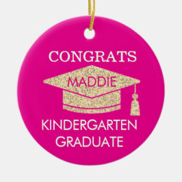 Adorno De Cerámica ¡Recuerdo! Felicidades Graduada de Kinder