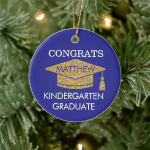 Adorno De Cerámica ¡Recuerdo! Felicidades Graduado de Kinder