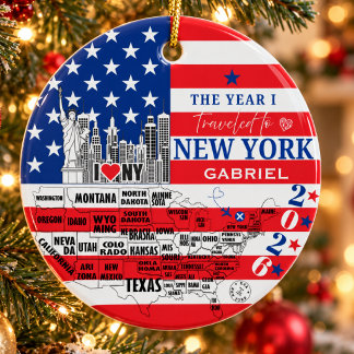 Adorno De Cerámica Recuerdo personalizado de la ciudad de Nueva York