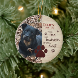 Adorno De Cerámica Recuerdo Personalizado de Mascota Fallecida