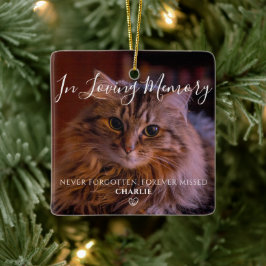 Adorno De Cerámica Recuerdo personalizado de mascota Memorial Foto de