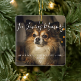 Adorno De Cerámica Recuerdo personalizado de mascota memorial perro f