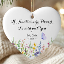 Recuerdo personalizado de tía linda floral