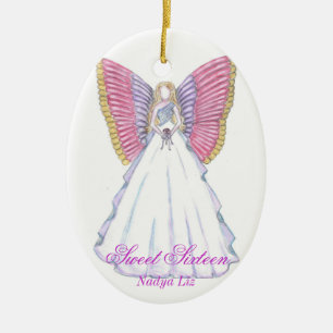 Adorno De Cerámica Recuerdo-Personalizar del dulce dieciséis