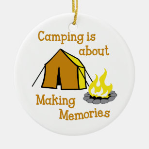 Adorno De Cerámica Recuerdos de camping