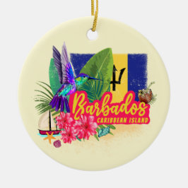 Adorno De Cerámica Recuerdos de la isla de cosechas de cosecha caribe