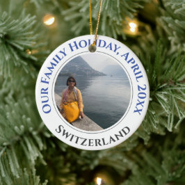 Adorno De Cerámica Recuerdos de vacaciones familiares