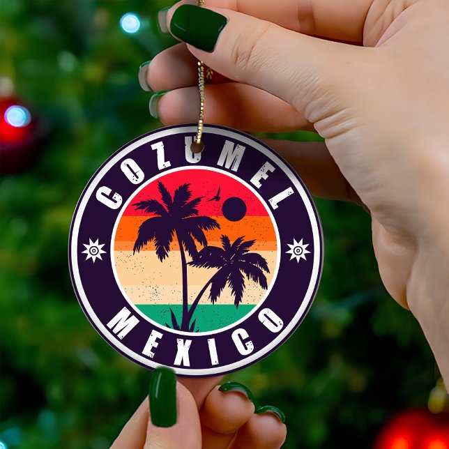 Adorno De Cerámica Recuerdos de viajes de las palmeras de México de C (Subido por el creador)