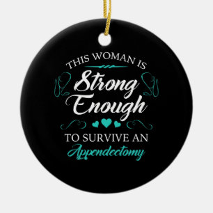 Adorno De Cerámica Recuperación de cirugía de appendectomía femenina