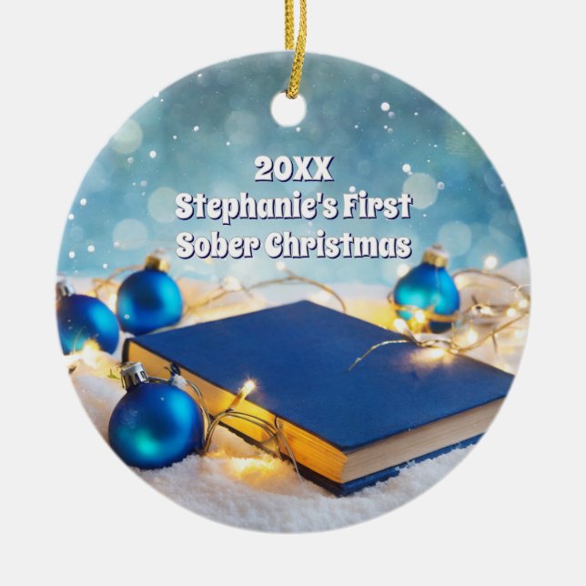 Adorno De Cerámica Recuperación de grandes libros y luces de vacacion (Frente)