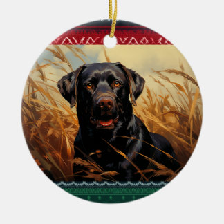 Adorno De Cerámica Recuperación de Labrador de chocolate