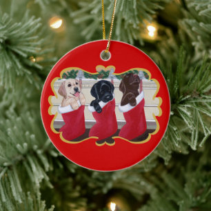 Adorno De Cerámica Recuperador de Labrador Personalizado Cuppies Navi