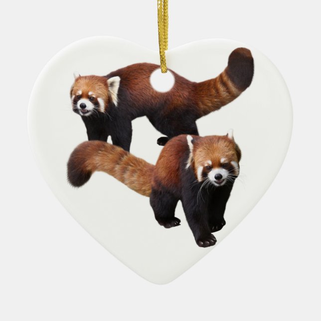 Adorno De Cerámica Red Panda (Frente)