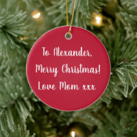Red Personalizada Nombre Feliz Navidad de Mamá
